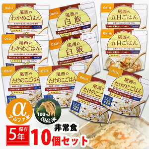 防災 ごはん10個セット 詰め替え用 備蓄用 防災グッズ 非常食 防災 災害対策 地震対策 防災用品 防災セット 避難グッズ 家族 避難用品 キャンプ アウトドア 白飯 わかめごはん たけのこごはん 五目ごはん 防災 即日発送 ストック