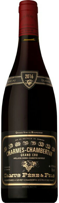 シャルム・シャンベルタン　グランクリュ　2016年（赤）ブルゴーニュ　ドメーヌ・カミュ