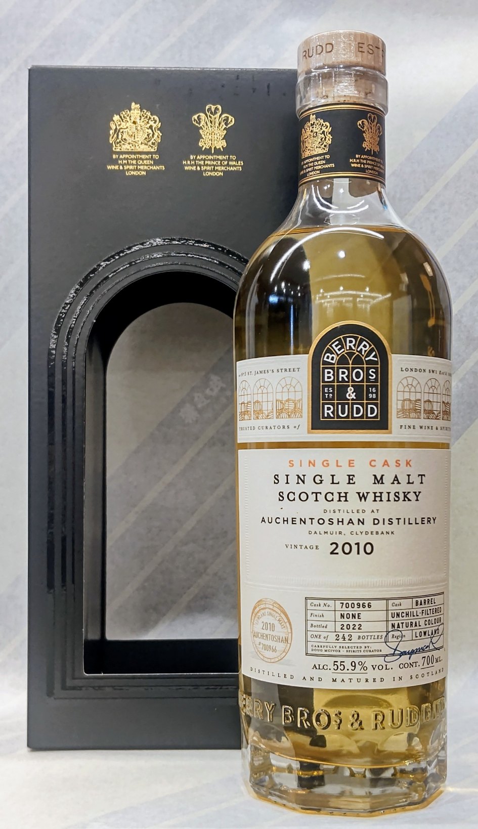 オーヘントッシャン 2010 12年 バレル ベリーズオウンセレクション 55.9% 700ml【ベリーブラザーズ＆ラ..