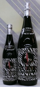 【東海・北陸地方特約店のみ入荷の限定品】SAFARI ZEBRA(サファリ ゼブラ) 25度 芋焼酎 1.8L