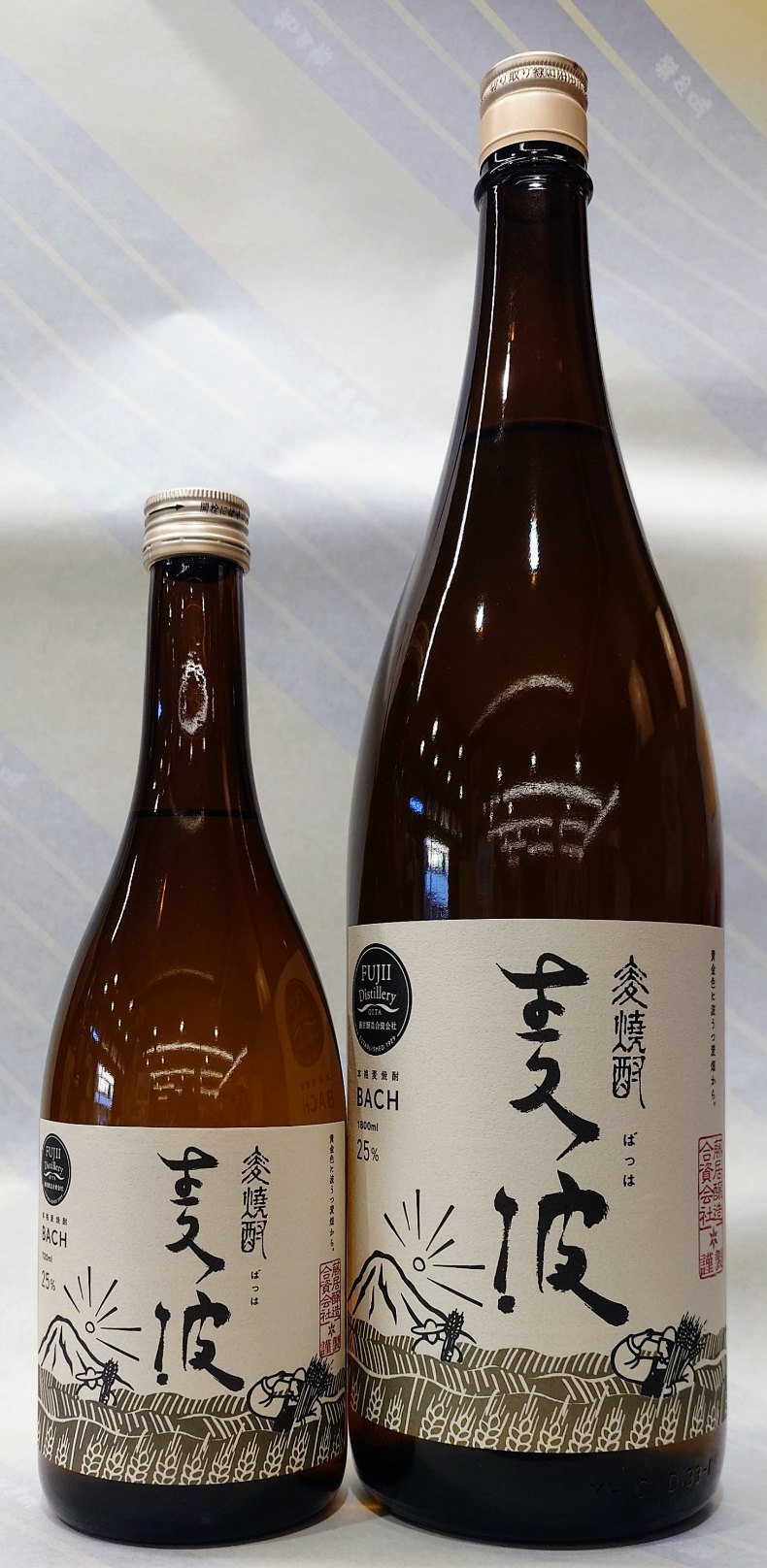 麦波　25度　麦焼酎　1.8L【藤居醸造】