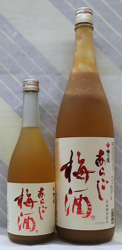 あらごし梅酒　12度　720ml【梅乃宿酒造】