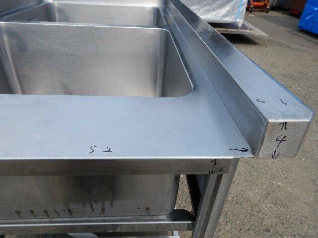 業務用 ステンレス 2槽 ソイルド シンク W100 2 5 D70 H85 15 Cm 食器洗浄機 用 食洗機 槽内寸w400d457深275ｍm Jwe 580uaで使用 良品厨房 シティオ豊橋