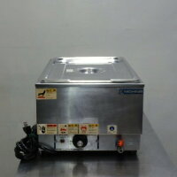 【中古】2011年製ニチワTEW-E業務用湯煎式フードウォーマー1/1ホテルパン×1深15cm20LW350D550(+40)H260ｍmたて100V900W14kg