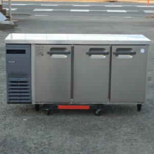 【中古】2021年製 フクシマガリレイ 冷凍冷蔵 コールドテーブル LCU-151PE-E W150D45H80cm 冷蔵 146L 冷凍 68L 重量75kg