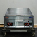【中古】(代引不可)2015年製 マルゼン 電気 グリドル MEG-066 3相200V 6kw W60D60H30(+10)cm 鉄板W54D46cm 厚20...