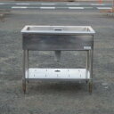 【中古】サンウェーブ 業務用 ステンレス 1槽 シンク W90 D60 H81cm 厨房 槽内寸W810D454深260mm バックガードなし