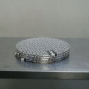 【5枚セット】未使用品 SA 18-8 ステンレス 丸焼網 タフマル クリンプ目 28cm φ2.5mm クリンプ10mm目 520g ロストル