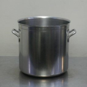 【中古】フランス製 SITRAMシットラム 18-10 ステンレス 寸胴鍋 両手鍋 28cm 三重底 ふた無 IH非対応 ..