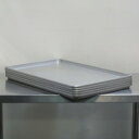 【中古】【5枚セット】業務用 アルミメッキ鋼板 欧州天板 600×400×25mm 1.8kg MY11590 オーブン ベーカリー 天板 アルタイト天板 フラ...