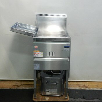 【中古】(代引不可)2020年製 マルゼン LP ガス 1槽 フライヤー MGF-18K 18L W43D60H80(+22)cm プロパン..