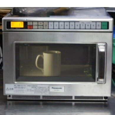 【中古】2 2022年製 パナソニック 業務用 電子レンジ NE-1802V 単相200V 出力1800W LED W422D476H337mm..