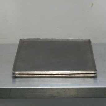 【中古】【4枚セット】フランス製 デバイヤー ノンスティック アルミ ハーフ 天板 W395D295H10mm フッ素樹 645g フランス天板 300×400 8161.40