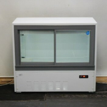 【中古】(代引不可)2023年製 JCM JCMS-105B 冷蔵ショーケース W900 D450 H800mm 105L アンダーカウンター 45kg LED照明付