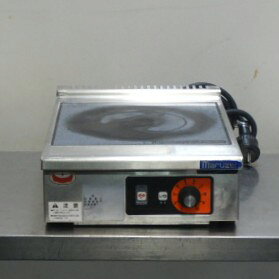 【中古】2015年製 マルゼン MIH-02C 業務用 1口 IH コンロ 2.0kw 単相200V 卓上 W3...