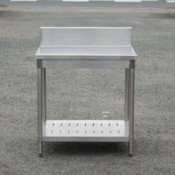 Rakuten - 【中古】タニコー 業務用 ステンレス 作業台 W750 D600 H800(+150)mm さびあり 厨房 W75 D60 H80(+15)cm TX-WT-75