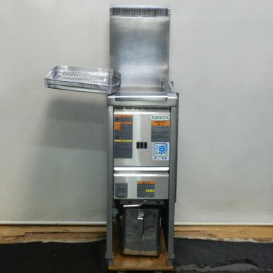 Rakuten - 【中古】2012年製 タニコー LP ガス 1槽 フライヤー NB-TGFL-C30 9L W30D60H80(+36)cm プロパン 槽W23D44cm 9.5mmホース接続