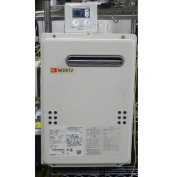 Rakuten - 【中古】2020年製 ノーリツ GQ-2039WS-1 給湯器 給湯専用 20号 都市ガス W35D17H52cm 15kg リモコン RC-7606M 付属