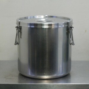 Rakuten - 【中古】18-8 ステンレス パッキン寸胴 鍋 吊両手 33cm 内寸φ33cm 深さ33cm 27L 4.78kg 外寸W337H330mm キッチンポット 食缶