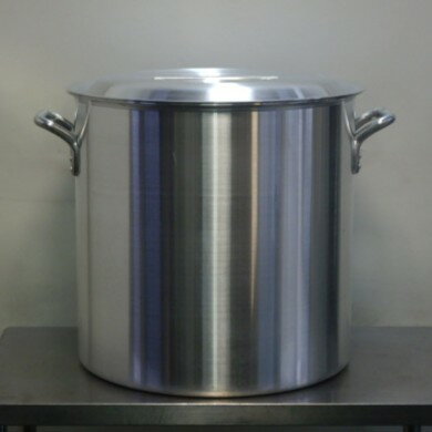 Rakuten - 【中古】(未使用品)業務用 アルミ 寸胴鍋 51cm 外寸Wφ545H510mm 厚4mm 11.94kg 100L ラーメン スープ 510mm 取っ手7.3cm