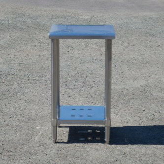 【中古】業務用 ステンレス 作業台 W450 D450 H800mm 厨房 W45D45H80cm パイプ脚