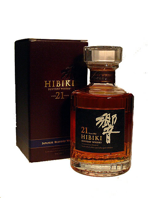 サントリー 響 21年　43％　ハーフサイズ 350ml ギフトボックス入りSUNTORY HIBIKI 21years blended whisky　43％ Half bottle 35cl