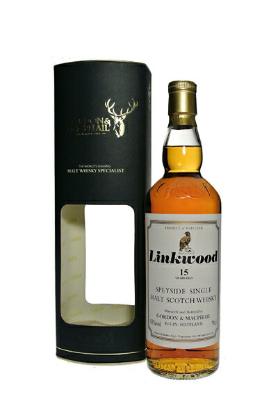 リンクウッド 15年 43％ 700ml ゴードン＆マクファイルLINKWOOD 15 years 43% 70cl by Gordon & Macphail