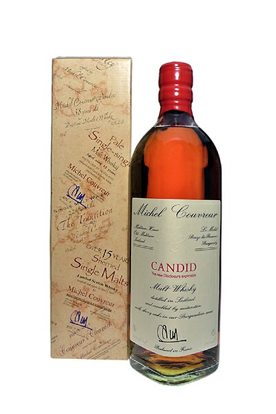 キャンディド　モルトウイスキー　49％　700ml　ミッシェル・クーヴルー（クーブレイ）CANDID Malt Whisky 49% 70cl by Michel COUVREUR