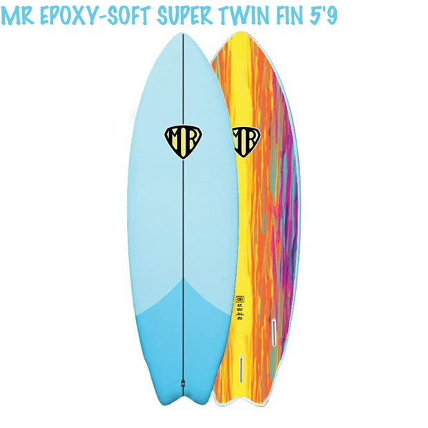 MR EPOXY-SOFT SUPER TWIN FIN 5'9(175.2cm) NEW BLUE エポキシ ツインフィン