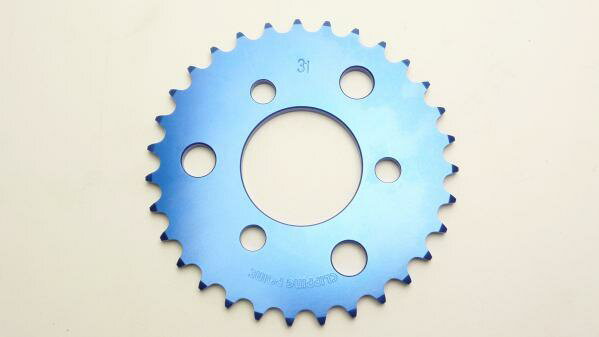 クリッピングポイント製ジュラルミンリアスプロケット31T適合：エイプ100TypeD