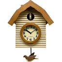 【 電波モデル 】 敬老の日 鳩時計 はと時計 ハト時計 掛け時計 柱時計 電波時計 北欧 さんてる おしゃれ レトロ アンティーク ロッジハウス ナチュラル ブラウン 日本製 木製 振り子 カッコー