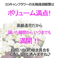 胡蝶蘭黄色花送料無料造花光触媒7本立ちイエローミディ1本白黄インテリアオフィスあす楽開店祝い誕生日父の日母の日観葉植物大型フェイクココキャンフラワー