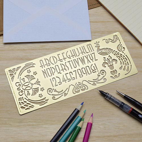 Another Studio デザインステンシル テンプレート アールヌーボー・アールデコ・アートアンドクラフト アナザースタジオ おしゃれ 便利 バレットジャ...