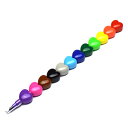 ooly ハート 12色 クレヨン HEART TO HEART STACKING CRAYONS ウーリー ウォーリー ロケット鉛筆 かわいい おもしろ カラ...