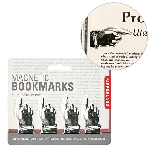 KIKKERLAND キッカーランド マグネティック ポインティング ブックマーク KST120【メール便利用可能】Magnetic Pointing Bookmark しおり 栞 読書 おもしろ 便利 雑貨 プレゼント ギフト