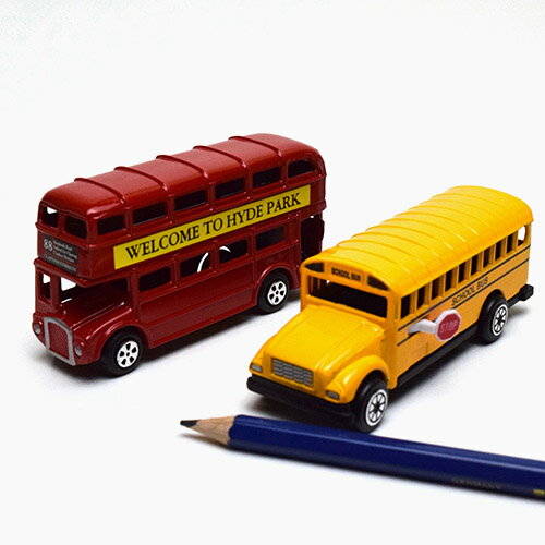 鉛筆削り ミニチュアバス シャープナー ロンドンバス・スクールバス おもしろ おしゃれ プレゼント ギフト ステーショナリー 輸入 文具 珍しい 文房具 の店 ...