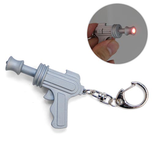 KIKKERLAND キッカーランド　ノイジーキーライト スペースガン 1517SG【メール便利用可能】Noisy Key Light “Space gun” [ 銃 鉄砲 ミニライト キーリング キーホルダー おもしろ 便利 雑貨 プレゼント ギフト ]