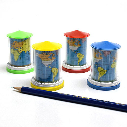 EISEN アイゼン ワールドクロック シャープナー NO.220 [ 鉛筆削り 世界地図 時差 インテリア プレゼン..