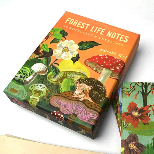 ナタリーレテ グリーティングカード 20枚セット / フォレストライフ Chroniclebooks クロニクルブックス メッセージカード 動物 キノコ おしゃ...