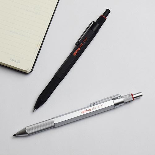 rotring ロットリング 600 3 in 1 多機能ペン ボールペン シャープペン シャーペン 六角軸 おしゃれ 入学 進級 就職 父の日 ギフト プレゼント 海外 輸入 筆記具 ブランド 文房具 文具