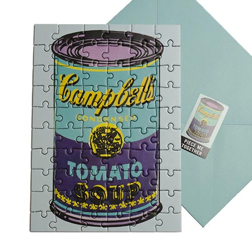 GALISON グリーティングカード パズル / Andy warhol アンディ・ウォーホル キャンベル・スープ 【メール便利用可能】 [ おもしろ 文具 紙...
