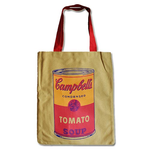 GALISON ウォーホル トートバッグ Campbell Soup キャンベルスープ 【メール便利用可能】 エコバッグ ショッピングバッグ おしゃれ デザイン ギフト プレゼント