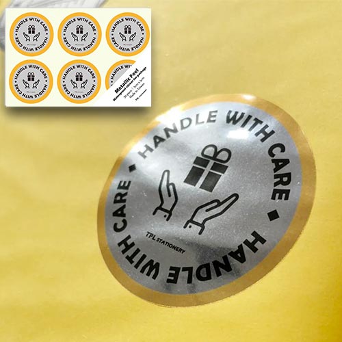 TPL パッケージ ラベル （荷札シール） [ HANDLE WITH CARE （取扱注意）] PS006【メール便利用可能】 ..