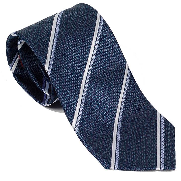 ネクタイ メンズ レジメンタル ストライプ グリーン 緑色 生地 シルバー ストライプ 大剣幅 8.5cm ntm6276