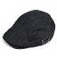 ハンチング帽 デニム 生地 ブラック 黒 Flatcap メンズ レディース ハンチング キャップ 帽子 サイズ 5..