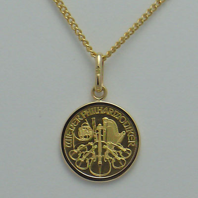 【代引き手数料、送料無料】オーストリア造幣局保証のウィーン金貨 ウィーンハーモニー1/25オン...