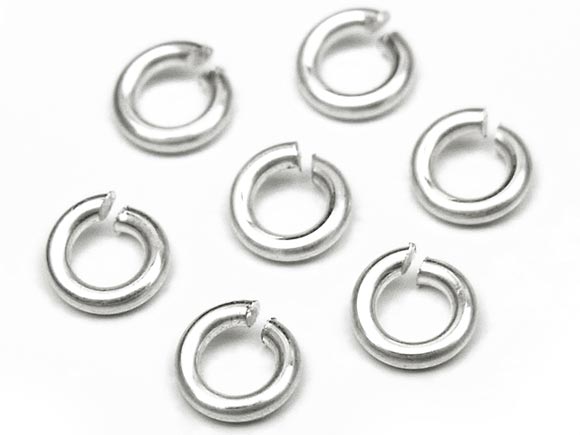 SILVER925 丸カン 太さ 0.6mm×サイズ 3mm【10コ販売】▽ シルバー925 パーツ アクセサリー クラフト 金具 USA製 925銀 スターリングシルバー Sterling Silver