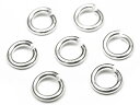 SILVER925 丸カン 太さ 0.8mm×サイズ 4mm【7コ販売】▽ シルバー925 パーツ アクセサリー クラフト 金具 USA製 925銀 スターリン...