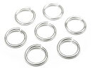 SILVER925 丸カン 太さ 0.8mm×サイズ 6mm【6コ販売】▽ シルバー925 パーツ アクセサリー クラフト 金具 USA製 925銀 スターリン...