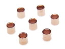 14KGF ピンクゴールドカラー つぶし玉 2×2mm【15コ販売】▽ パーツ アクセサリー クラフト 金具 USA製 14Kゴールドフィルド 14金ゴールドフ...
